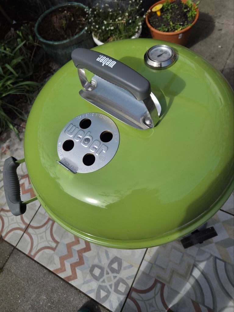 Weber barbecue 47 cm groen met hoes, Ophalen