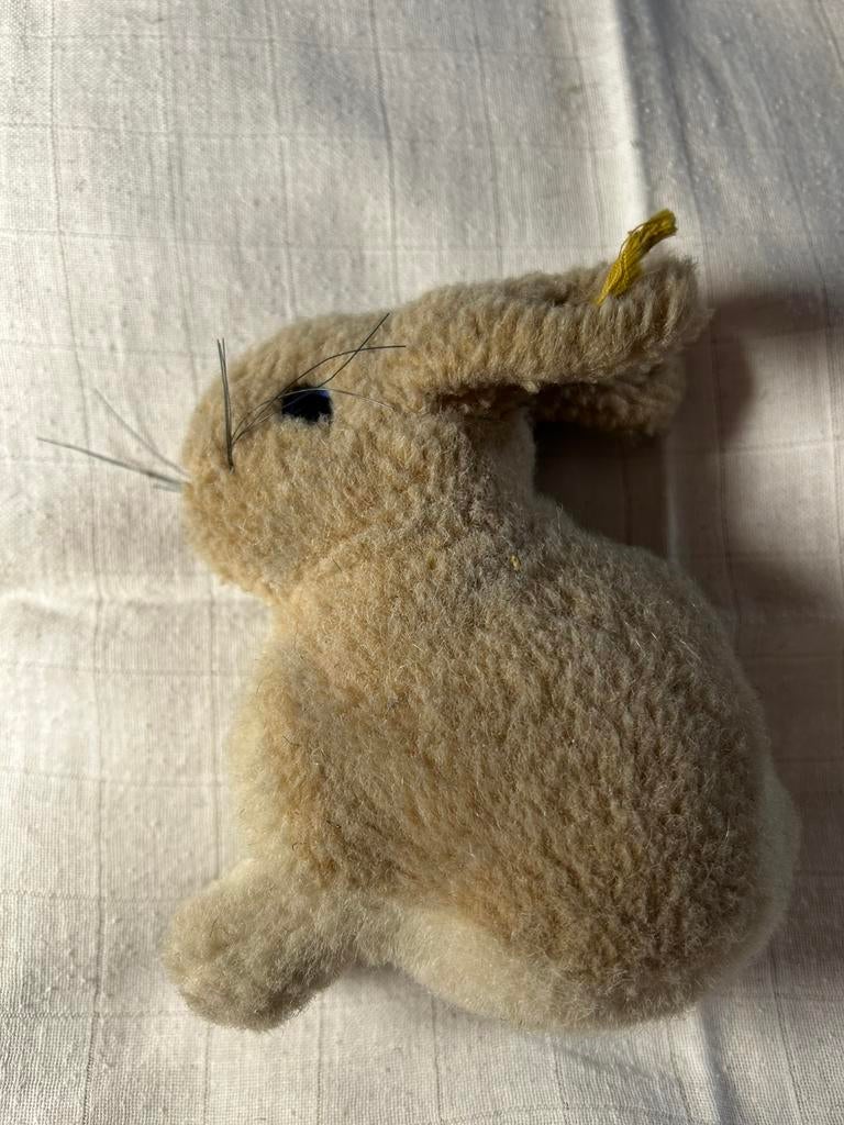 Vintage Steiff konijn, uit de jaren ‘50 of ‘60., Antiek en Kunst, Ophalen of Verzenden