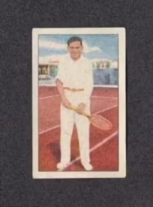 Albumplaatje Tennis Tod Hughan Soerabaja 1932 (156), Ophalen of Verzenden, Zo goed als nieuw