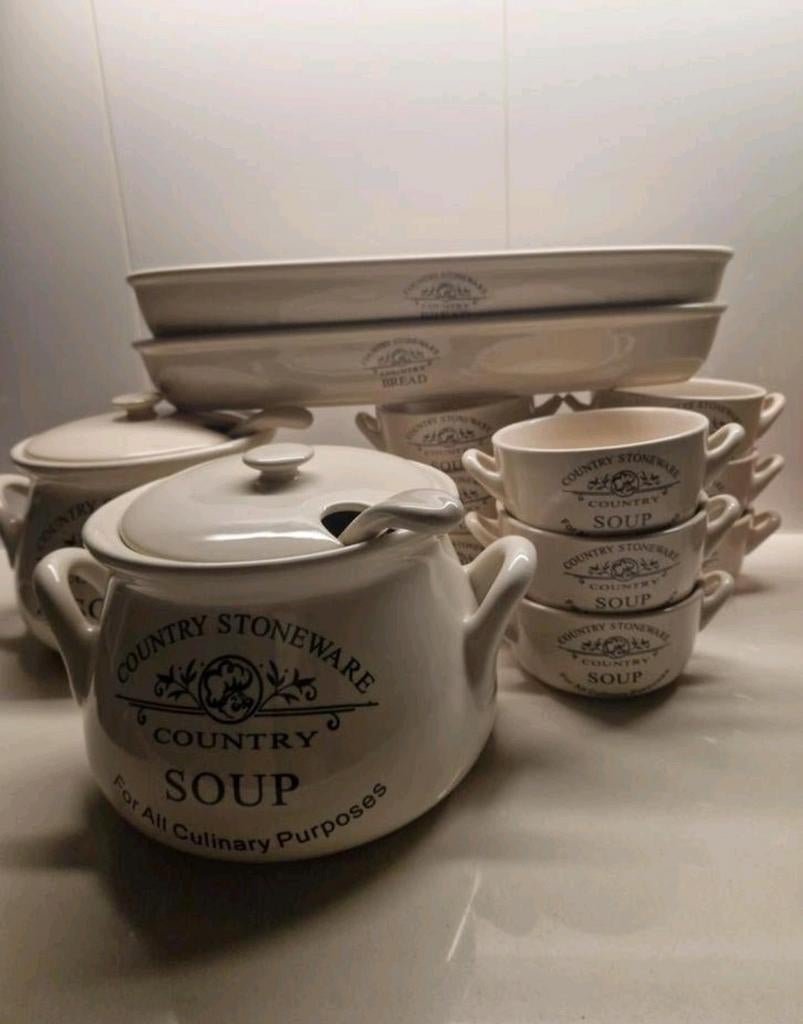 NIEUW! Country Stoneware, nooit gebruikt, Ophalen, Nieuw, Aardewerk, Overige stijlen