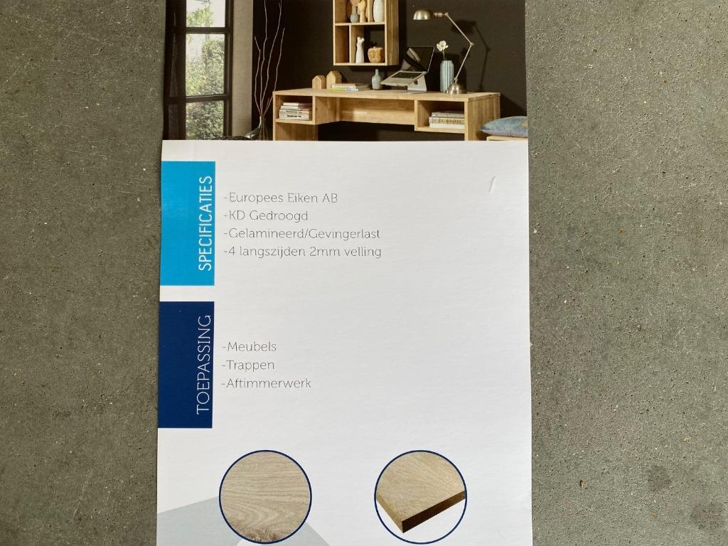 Meubelpaneel eiken, timmerpanelen, aanbieding, uitverkoop, Ophalen, Nieuw, Overige materialen, Minder dan 20 mm