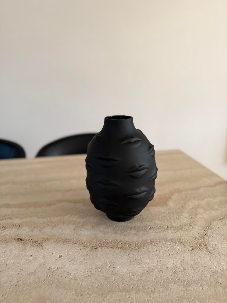Jonathan Adler vaas nieuw!, Ophalen, Zwart, Aardewerk of Porselein, Nieuw