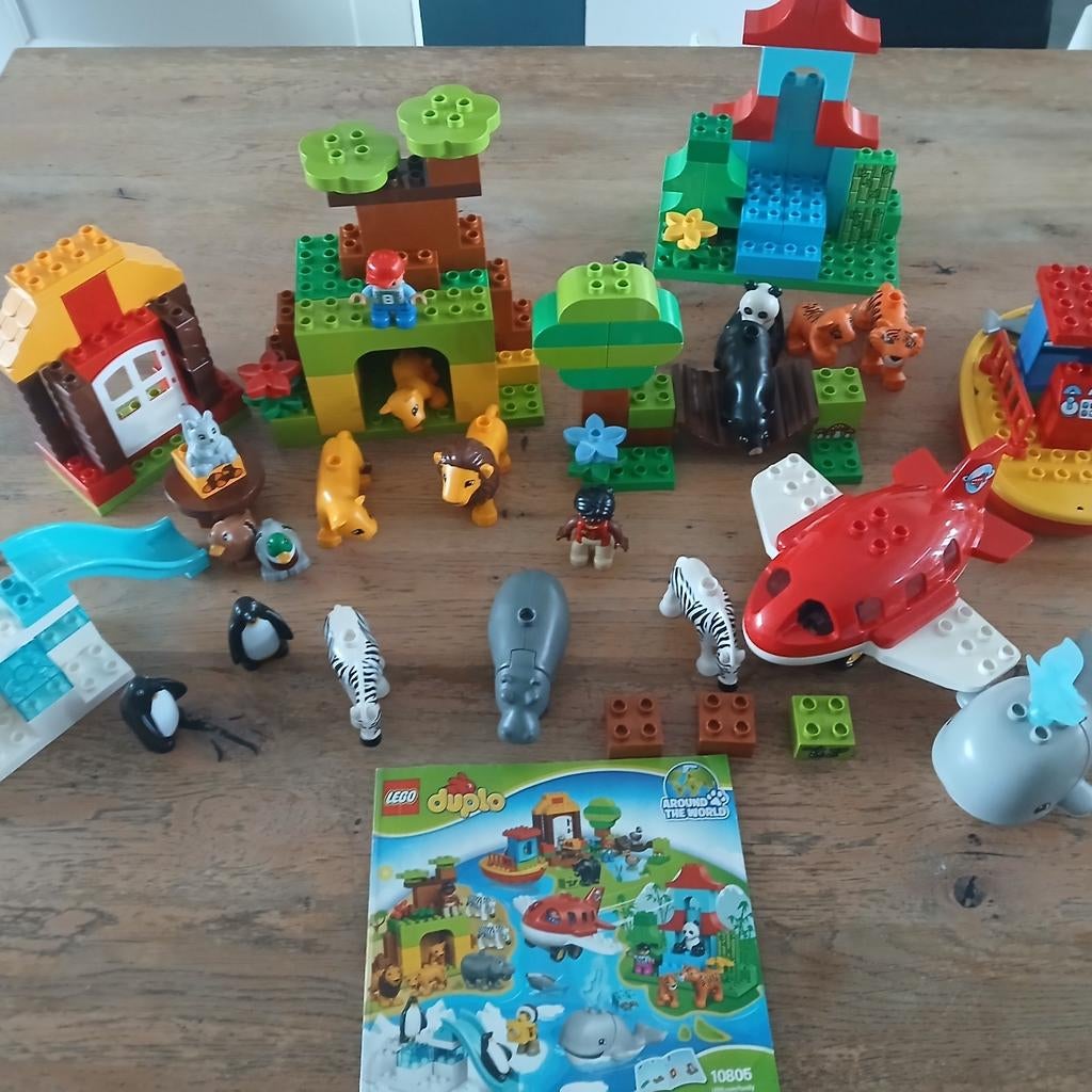 Lego Duplo de wereld rond 10805, Ophalen of Verzenden, Gebruikt, Overige merken