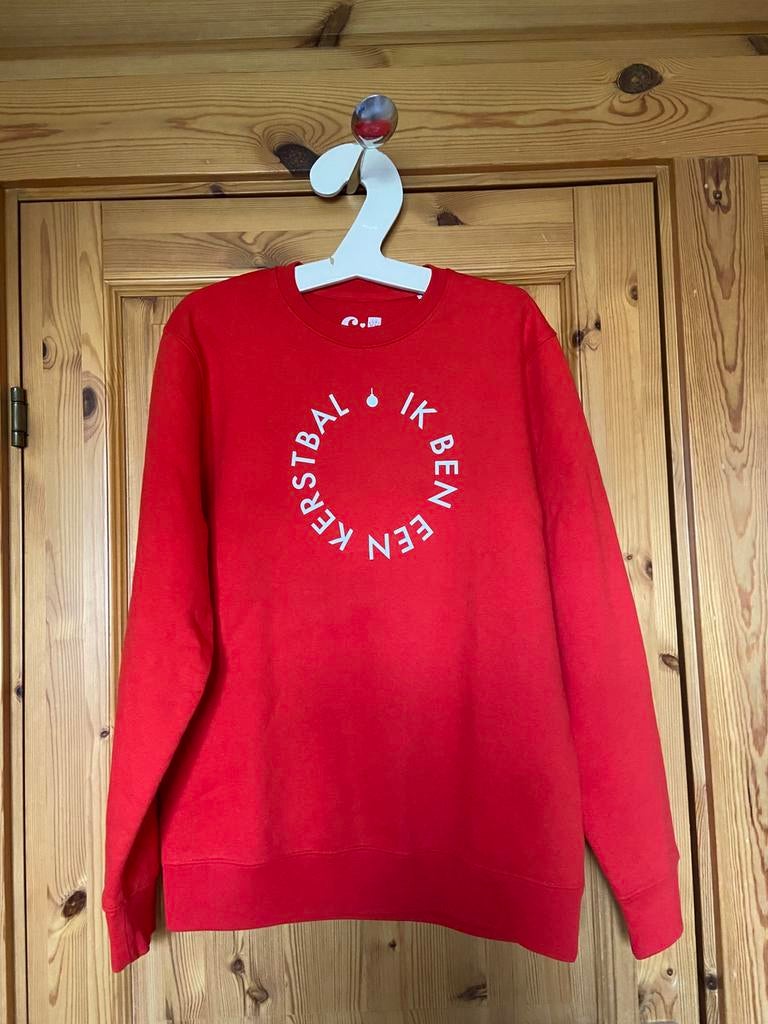 Trui rood ik ben een kerstbal Chantal Jansen M, Ophalen of Verzenden, Zo goed als nieuw, Maat 38/40 (M), Rood