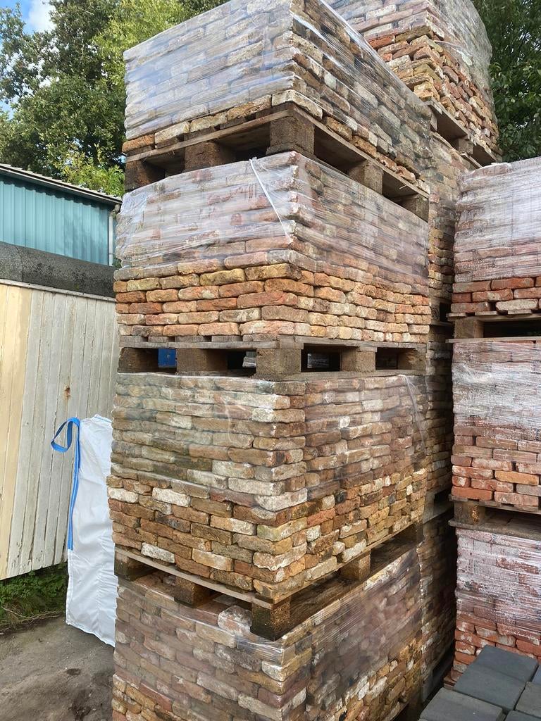 7.250 antieke handvorm ijsselstenen mooi genuanceerd 70M2 +, Ophalen of Verzenden, Gebruikt, Bakstenen