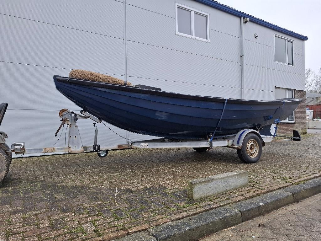 helderse vlet houten sloep, Watersport en Boten, Ophalen, Gebruikt, Binnenboordmotor, Diesel