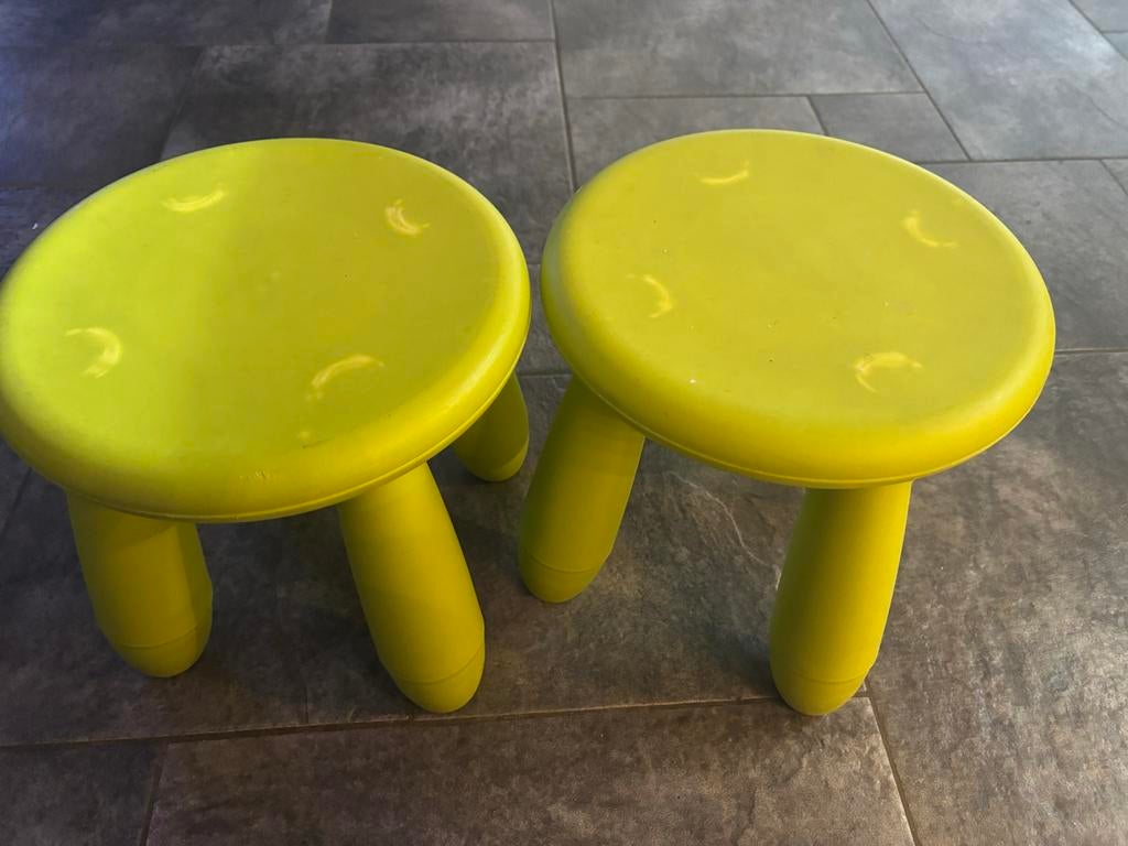 2 groene kinderkrukjes - Gratis, Ophalen, Kunststof, Gebruikt, Twee