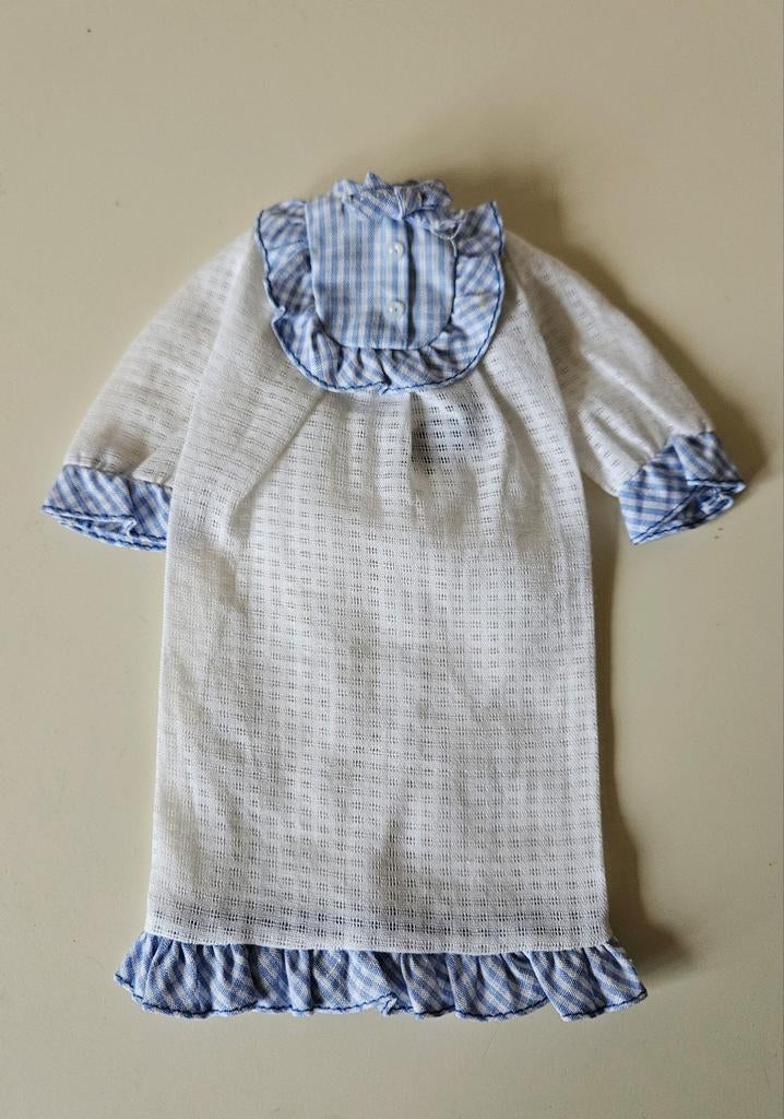 Vintage (Barbie) Francie jurk, Tuckered Out, #1253, Verzamelen, Poppen, Kleertjes, Ophalen of Verzenden