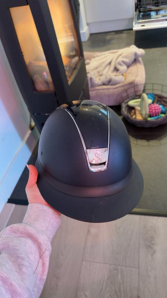 Samshield miss shield blauw, Dieren en Toebehoren, Paardrijkleding, Ophalen of Verzenden, Gebruikt, Overige soorten, Cap