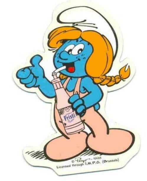 Smurfin magneet - FRISTI, Ophalen of Verzenden, Verschillende Smurfen