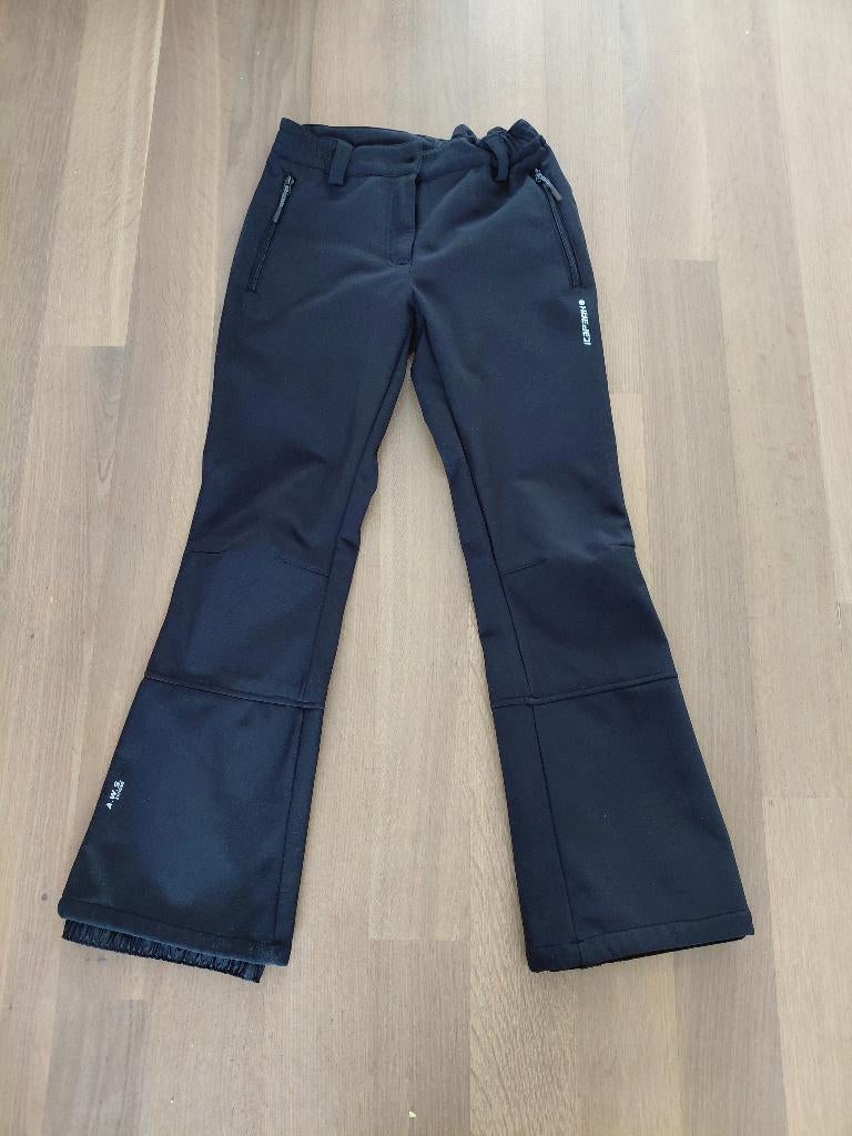 Skibroek zwart softshell Icepeak, maat 164, Overige merken, 100 tot 140 cm, Ophalen of Verzenden, Zo goed als nieuw