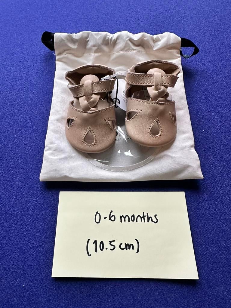 Donsje leather sandals 0-6 months, Kinderen en Baby's, Babykleding | Schoentjes en Sokjes, Ophalen of Verzenden, Zo goed als nieuw