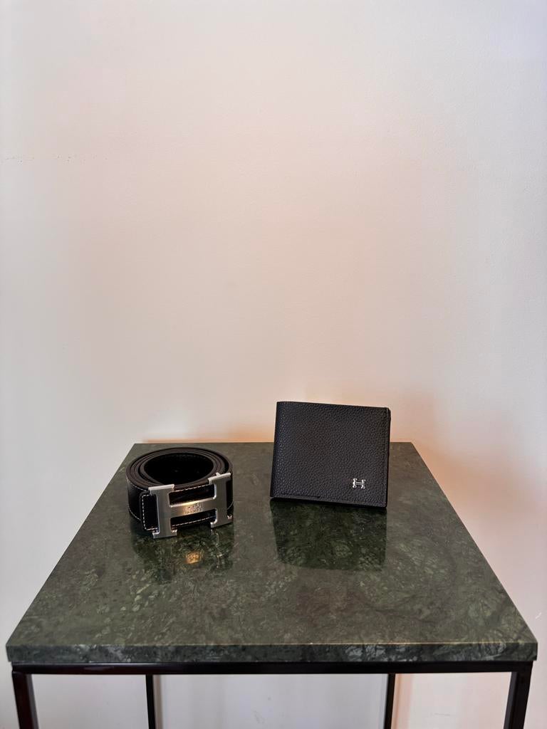Hermens riem&portemonne, Kleding | Heren, Riemen en Ceinturen, Nieuw, Riem of Ceintuur, Echt leder, Zwart