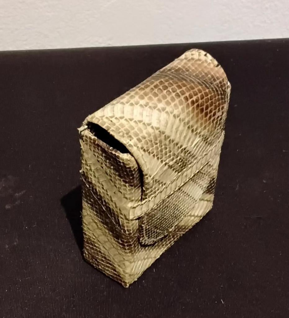 Slangenleren portemonnee, Verzenden, Zo goed als nieuw, Overige kleuren, Overige typen