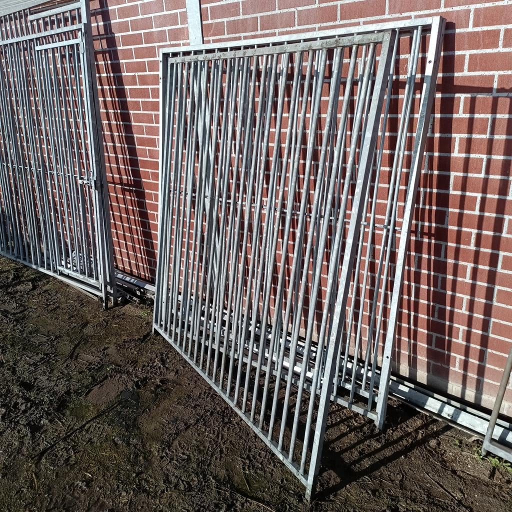 1,5m spijlen 5cm 160 hoog kennelpaneel, Ophalen, Hondenkennel, 100 cm of meer, 110 cm of meer