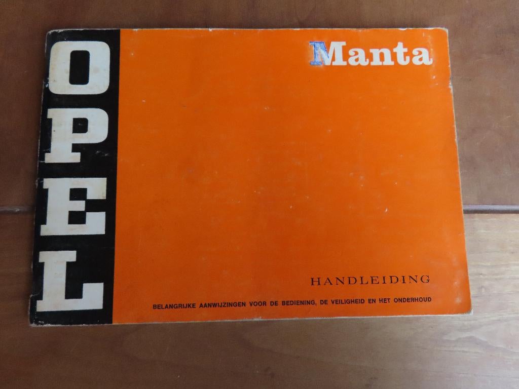 Instructieboek Opel Manta, Manta SR 1973, Ophalen of Verzenden