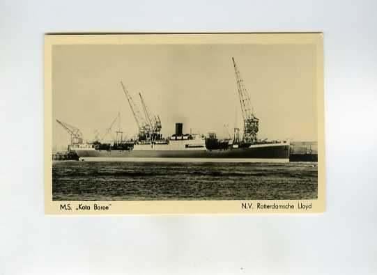 scheepvaart-foto/kaart-kota baroe- KRL, Ophalen of Verzenden, Zo goed als nieuw, Boek of Tijdschrift