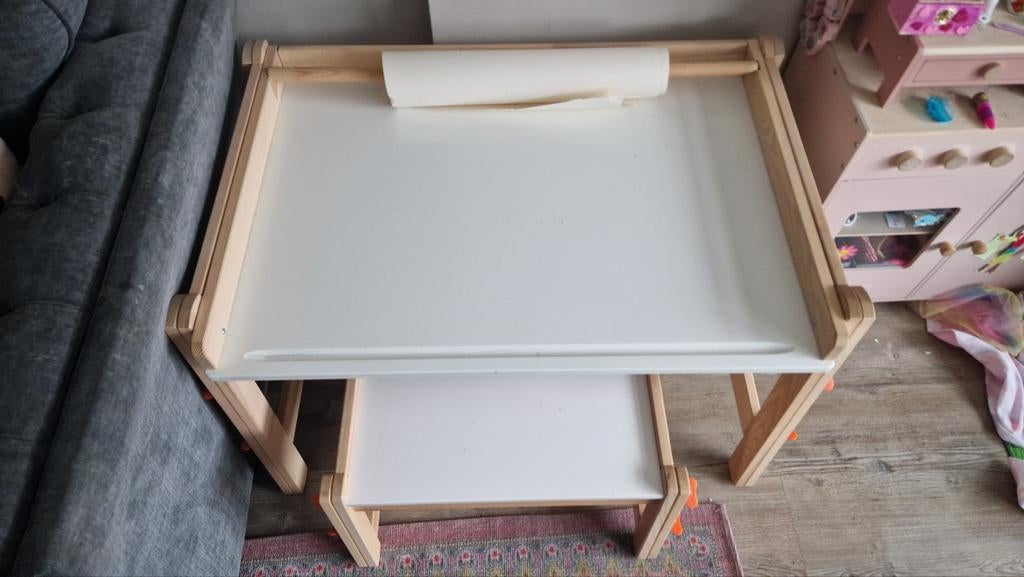 Ikea FISAT kindertafel met stoel, Kinderen en Baby's, Ophalen, Gebruikt, 50 tot 70 cm, 105 cm of meer