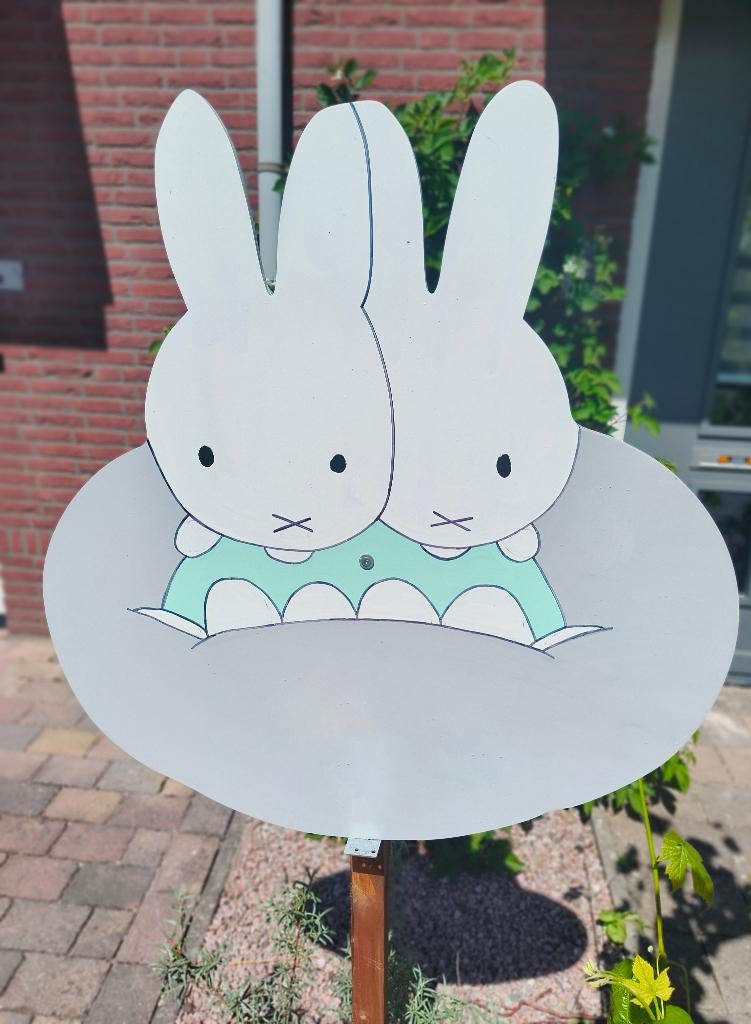 Geboortebord Nijntje, zo goed als nieuw, Kinderen en Baby's, Kraamcadeaus en Geboorteborden, Ophalen of Verzenden, Zo goed als nieuw