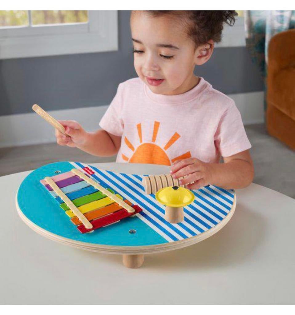 Fisher-Price Houten Muziektafel met instrumenten hout muziek, Nieuw, Ophalen of Verzenden, H, H