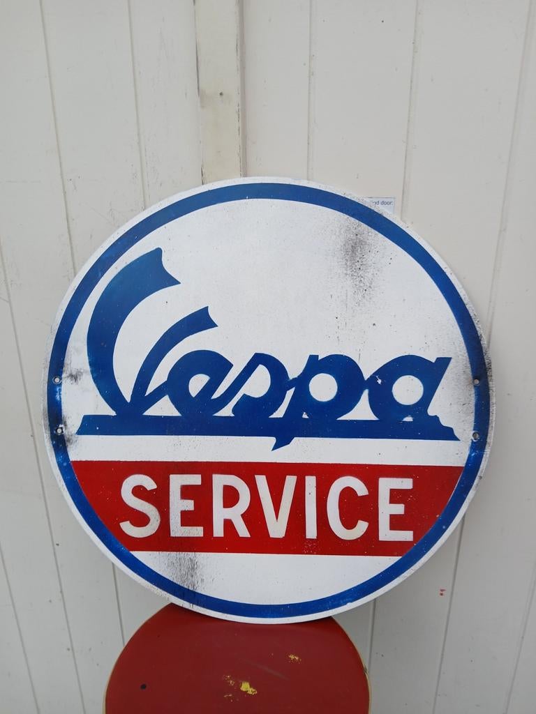 Vespa reclamebord 60 cm, Italia, Gebruikt, Ophalen of Verzenden, Vespa paggio