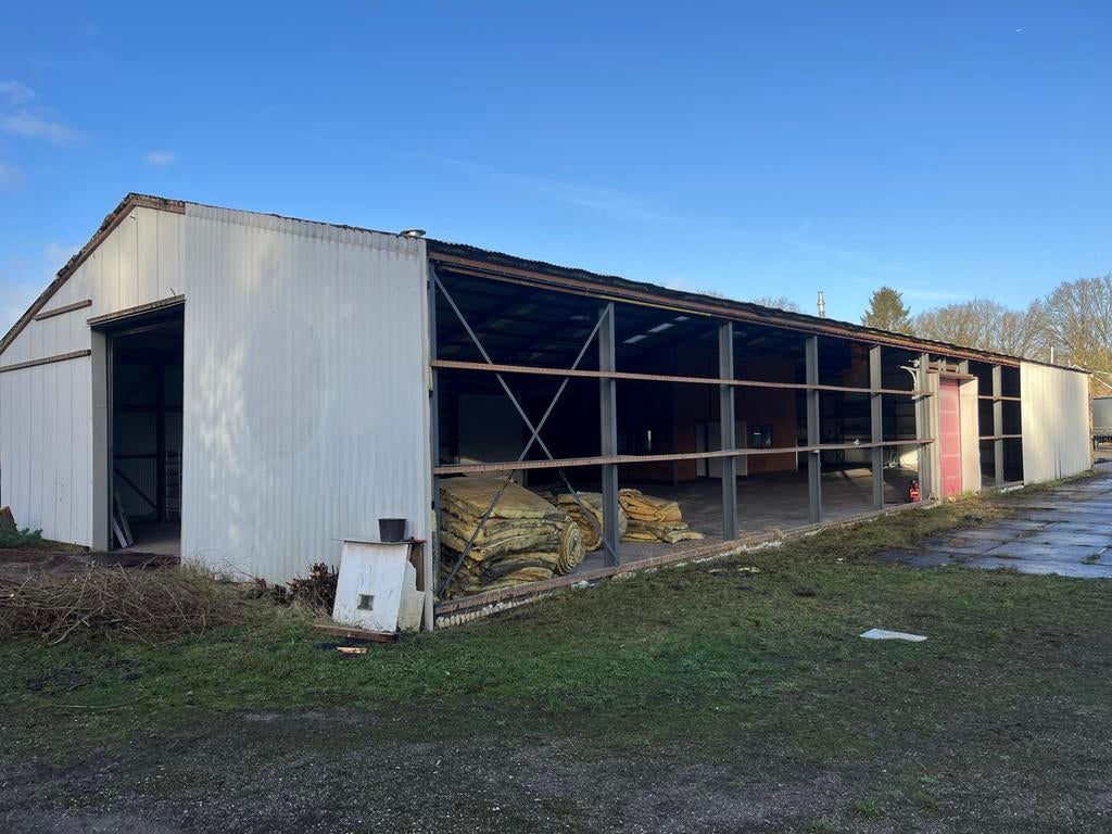 Loods 16x36 meter te koop incl stalen beplating, Ophalen, Tot 1 ha, Overige bestemmingen