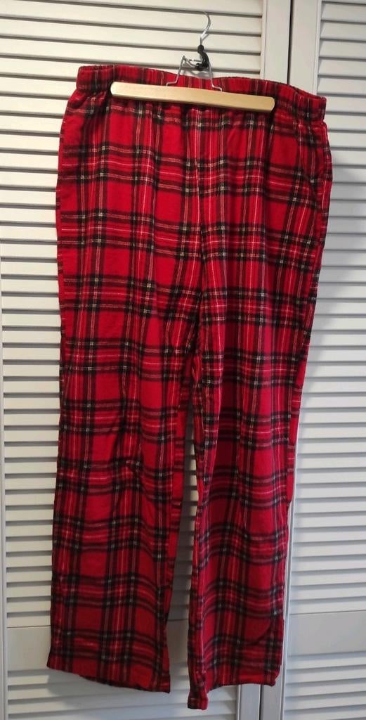 Rood lange broek voor thuis of pyjama, schotse ruit, maat L, Ophalen of Verzenden, Nieuw, Lang