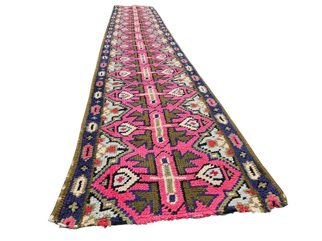 Prachtige vintage loper 60 x 336 cm ** UITVERKOOP **, Gebruikt, 200 cm of meer, Ophalen of Verzenden, 200 cm of meer