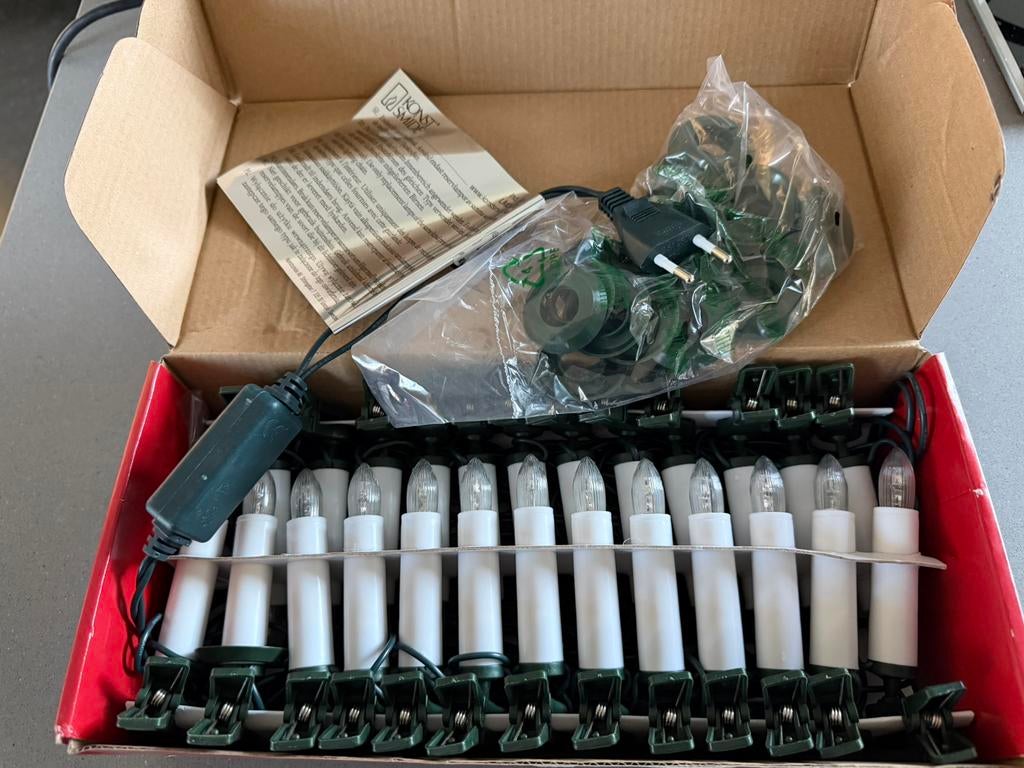 2x kerstverlichting, nieuw, kaarsjes model, Ophalen of Verzenden, Nieuw