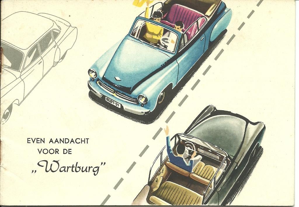 Wartburg 1956 folder, Ophalen of Verzenden, Gelezen, Overige merken
