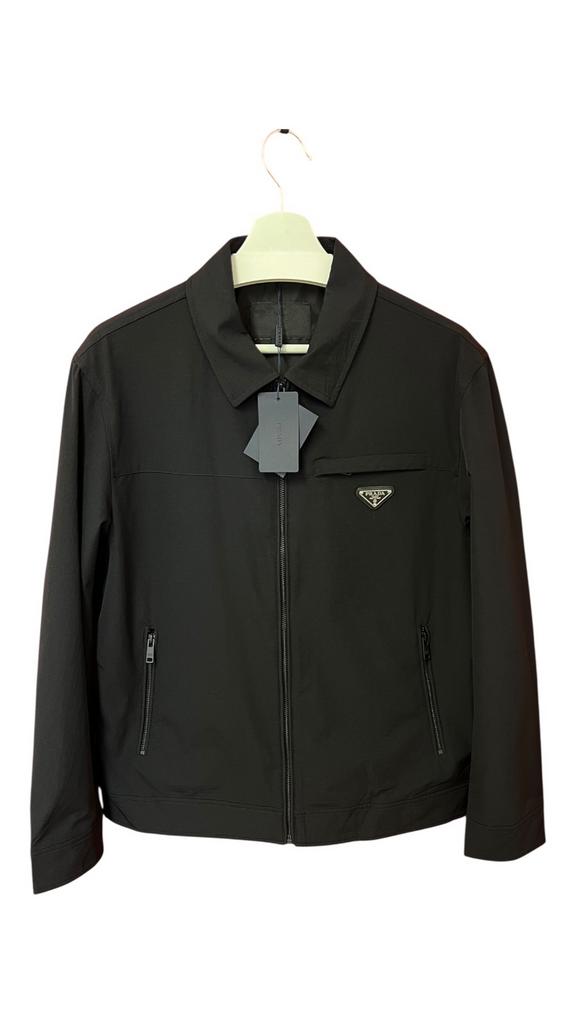 Prada jas re-nylon logo jacket zwart, Ophalen of Verzenden, Zo goed als nieuw, Zwart