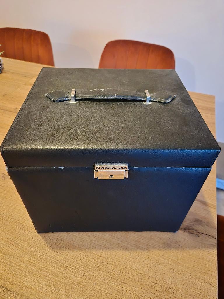 Sieradendoos / juwelenkistje met meerdere lades – zwart, Ophalen, Gebruikt