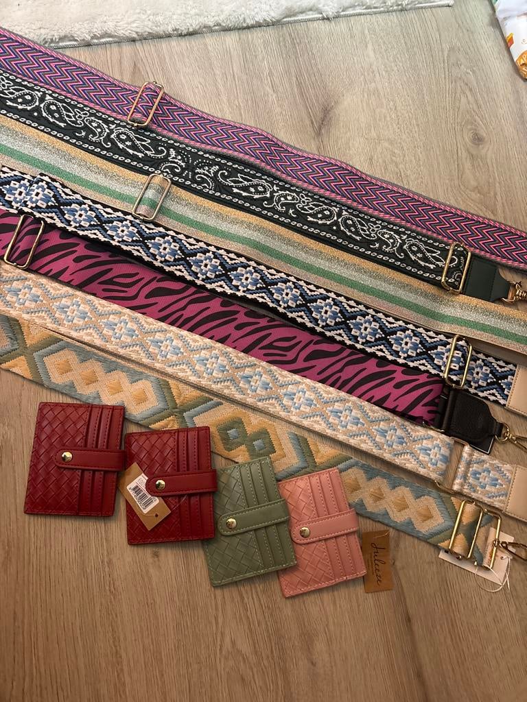 Restpartij Tasbanden en Portemonnees, Sieraden, Tassen en Uiterlijk, Portemonnees, Overige merken, Overige kleuren, Nieuw, Ophalen of Verzenden