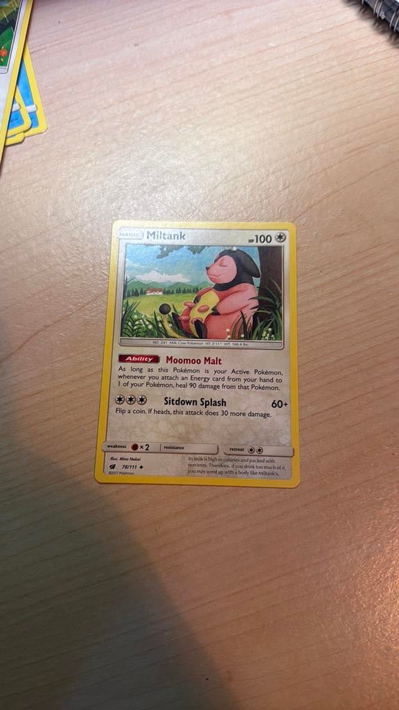 Pokemon kaart Miltank, Ophalen of Verzenden, Zo goed als nieuw