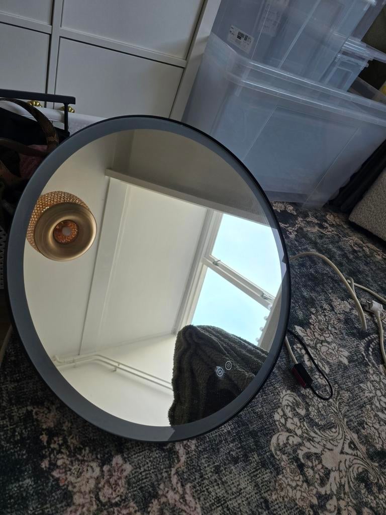 Badkamerspiegel met ingebouwd licht, Ophalen, Rechthoekig, Minder dan 100 cm