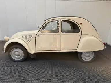 Citroën 2CV 1956, Auto's, Citroën, Stof, 2CV, Cabriolet, Wit