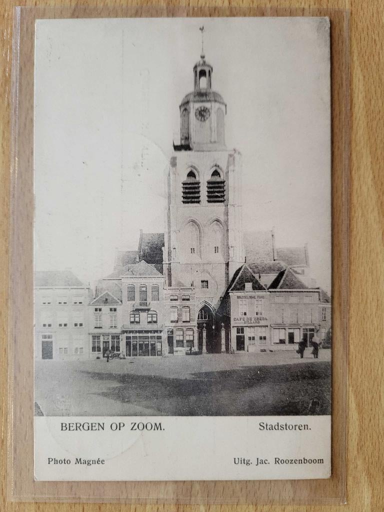 ansicht Bergen op Zoom Stadstoren Peperbus 1907, Ophalen of Verzenden, Voor 1920, Noord-Brabant