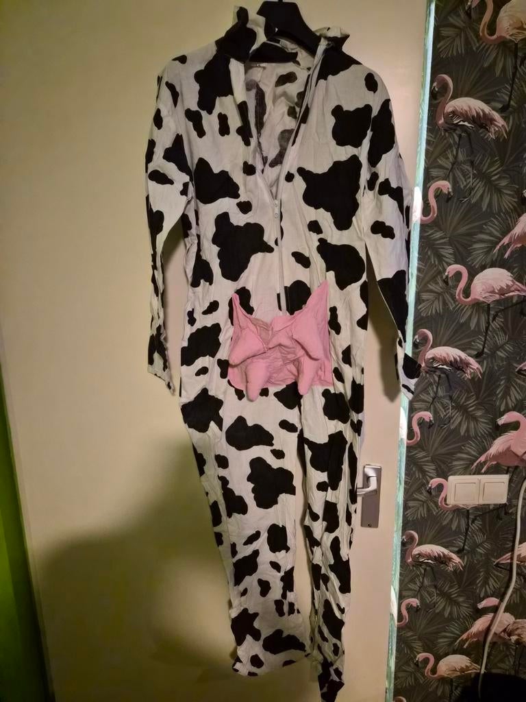 Koeienpak - Maat L - Carnaval, Carnaval, Maat 42/44 (L), Ophalen of Verzenden, Kleding