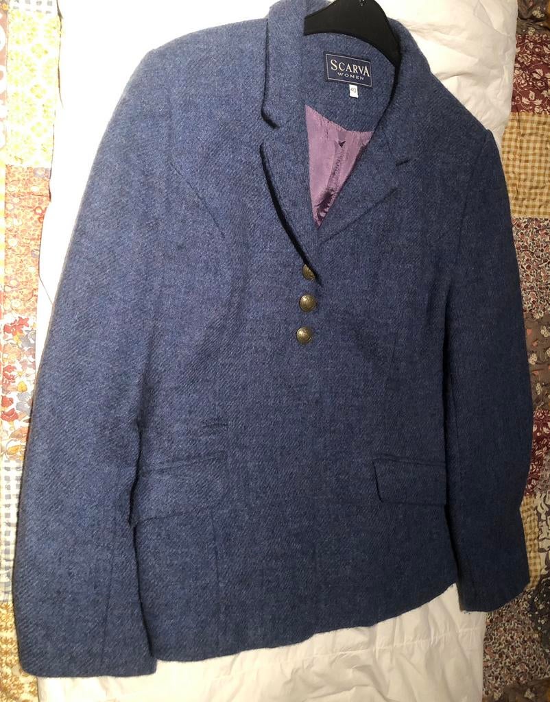 Blazer maat 40 (wol), Kleding | Dames, Ophalen of Verzenden, Zo goed als nieuw, Maat 38/40 (M), Blauw
