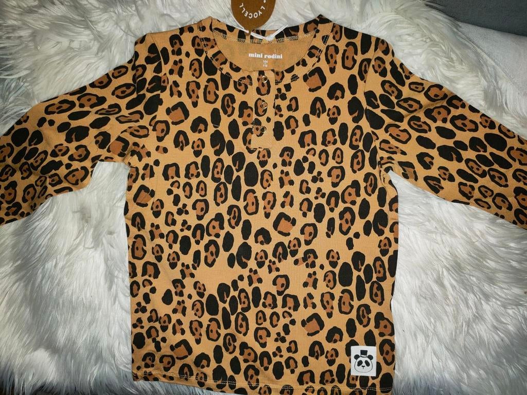Mini Rodini Leopard Longsleeve Nieuw Maat 104 110, Ophalen of Verzenden, Nieuw