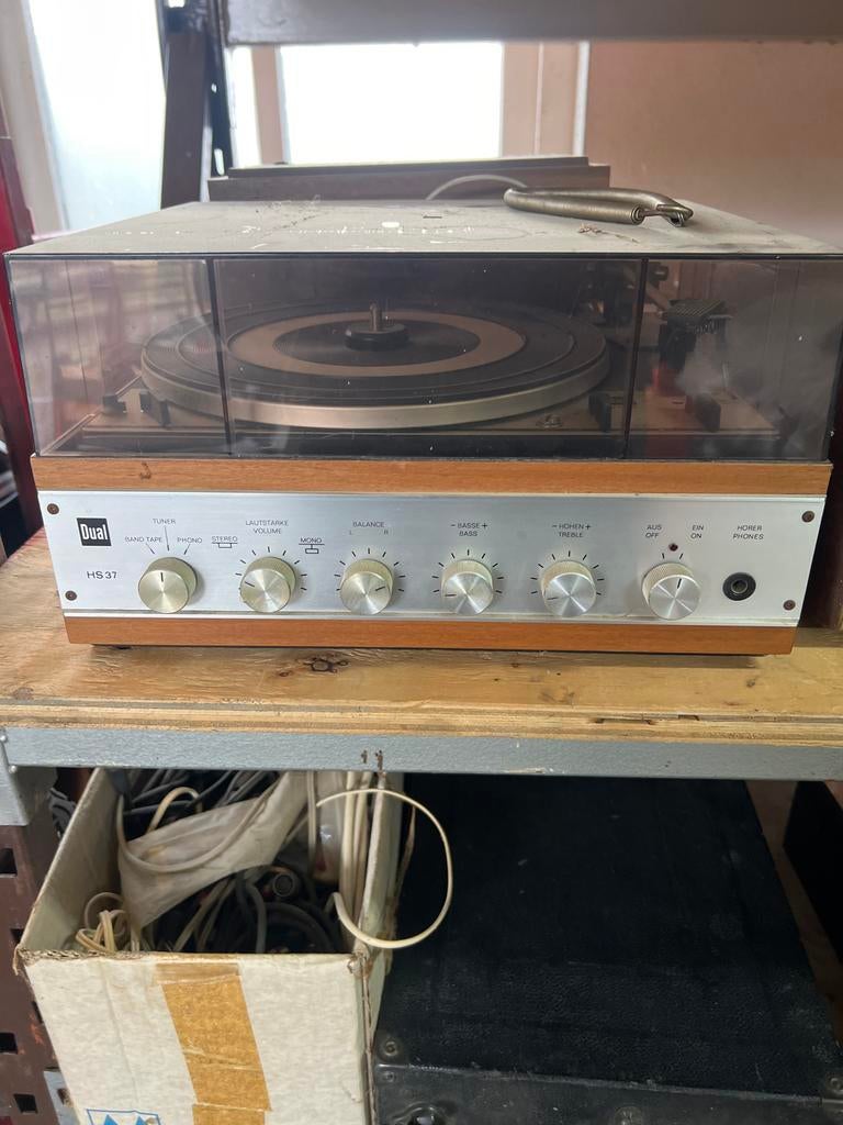 Vintage Dual Platenspeler met Boxen, Ophalen, Gebruikt, Platenspeler, Dual