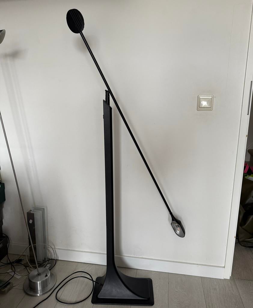Tre Ci Luce design lamp zwart vloer lamp 80's, Huis en Inrichting, Ophalen, Gebruikt, Metaal, 100 tot 150 cm