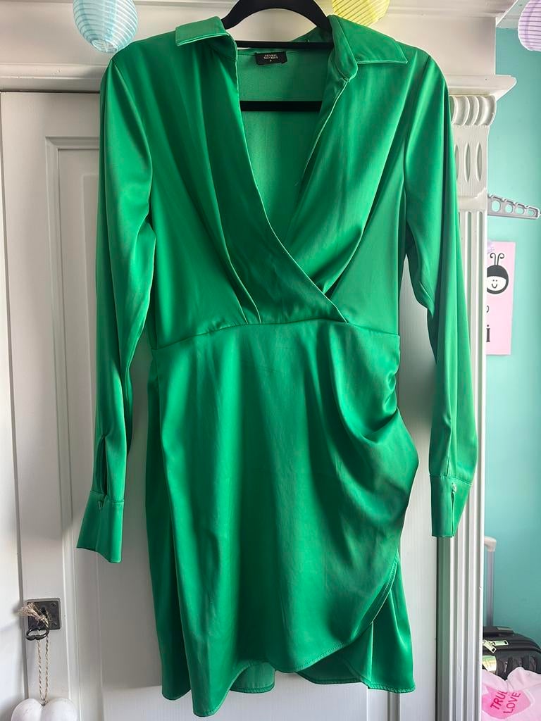 Groene jurk Seven Sisters maat S, Ophalen of Verzenden, Zo goed als nieuw, Maat 36 (S), Boven de knie