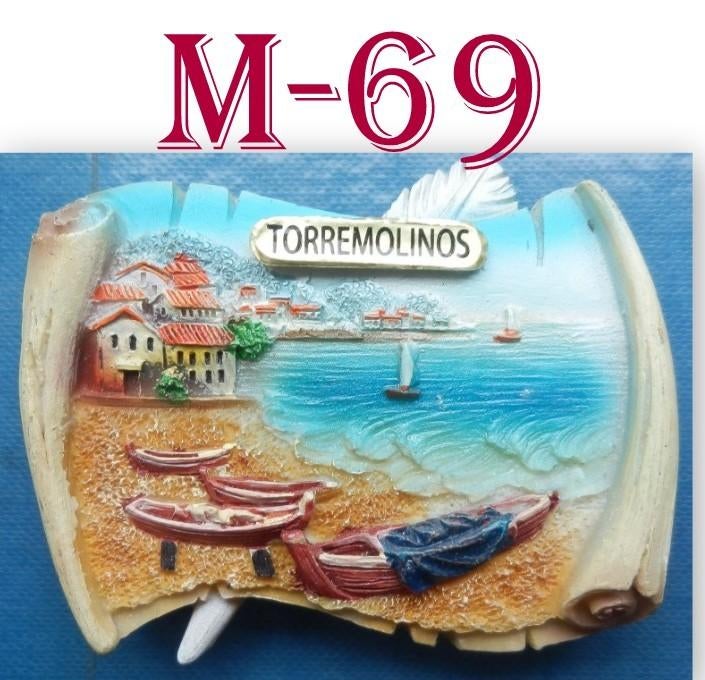 M69 Koelkastmagneetje Torremolinos Spanje, Ophalen of Verzenden, Zo goed als nieuw