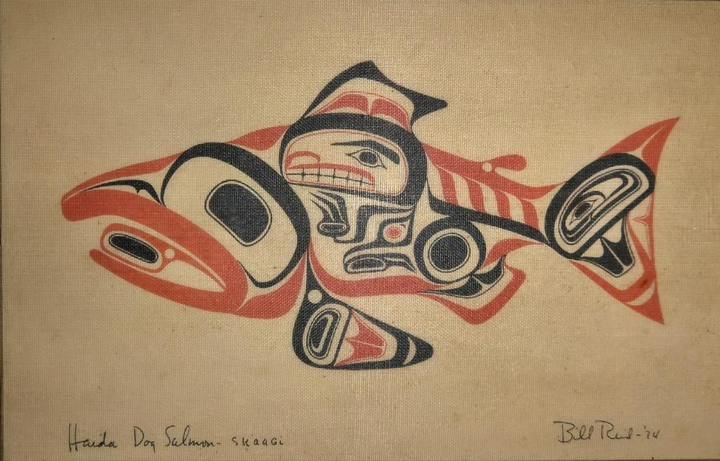 Bill Reid - HAIDA DOG SALMON - SKAAGI, Ophalen of Verzenden