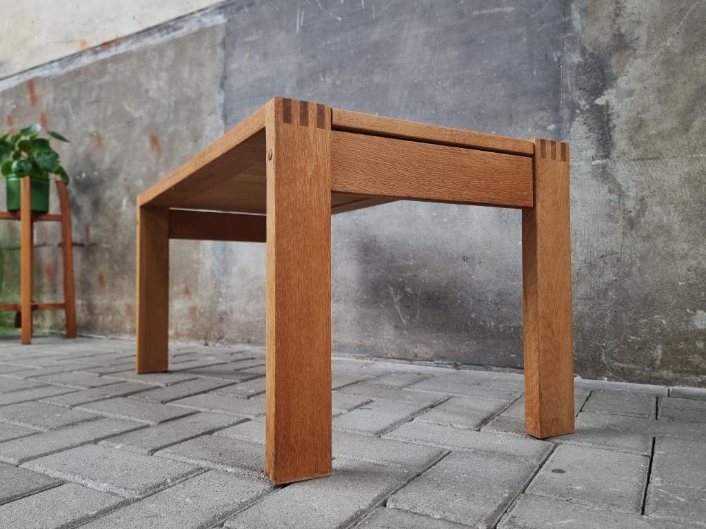 Vintage Deens Design Salontafel | Eiken Koffie Bijzet Tafel, Minder dan 45 cm, Gebruikt, Ophalen of Verzenden, Mid Century Deens Design Vintage