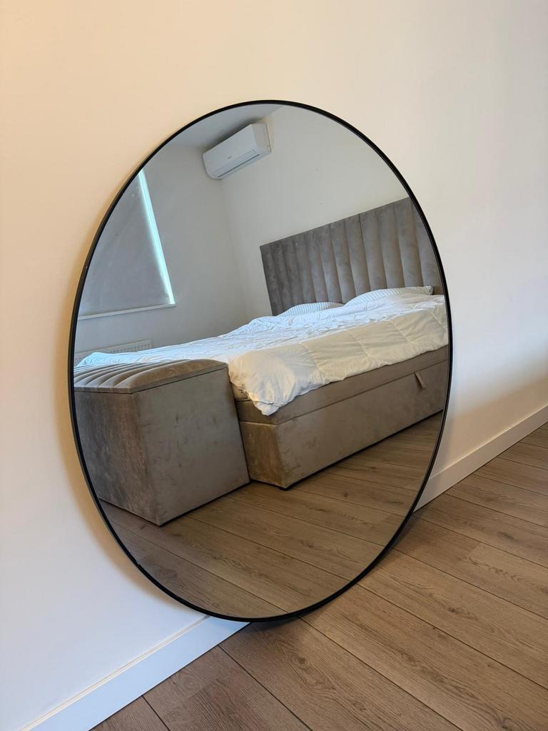 Grote Ronde Spiegel 120cm, Huis en Inrichting, Woonaccessoires | Spiegels, Ophalen, 100 tot 150 cm, Rond, Zo goed als nieuw