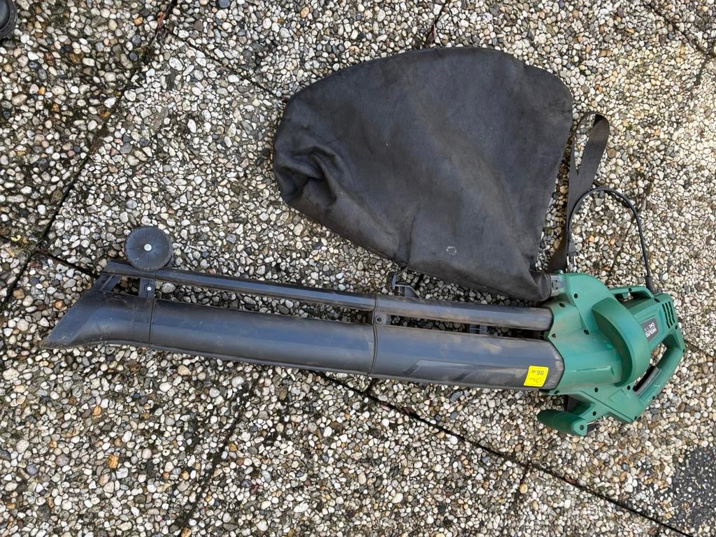 Bladblazer / -zuiger, Tuin en Terras, Bladblazers, Ophalen, Gebruikt, Handgedragen, Met opvangzak