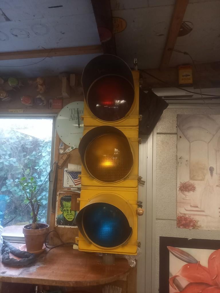 Vintage eagle signal, Amerikaans stoplicht, Ophalen