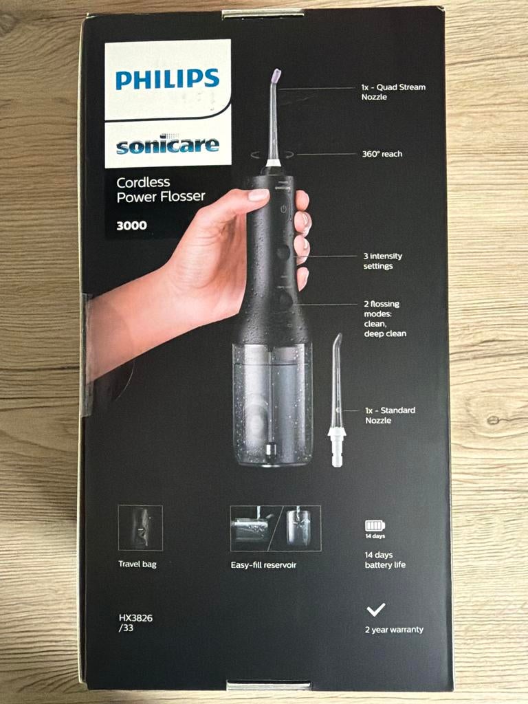 Philips Sonicare Cordless Power Flosser 3000, Ophalen of Verzenden, Nieuw, Overige typen
